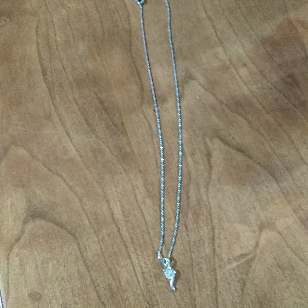 Sivler cz necklace